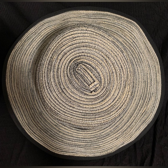 Solar Escape Woven Sun Hat Black Light Blue Cream O/S - Picture 4 of 10